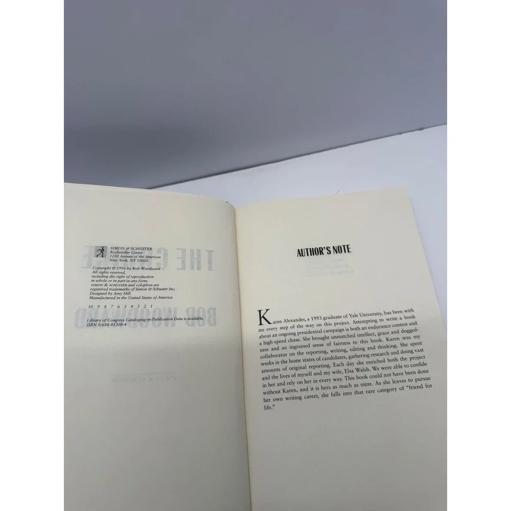 The Choice Bob Woodward Hardcover 1996 President Election Bill Clinton Bob Dole
